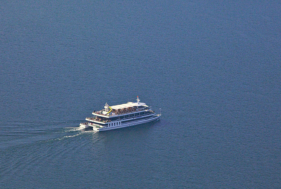 Die MS Starnberg von oben