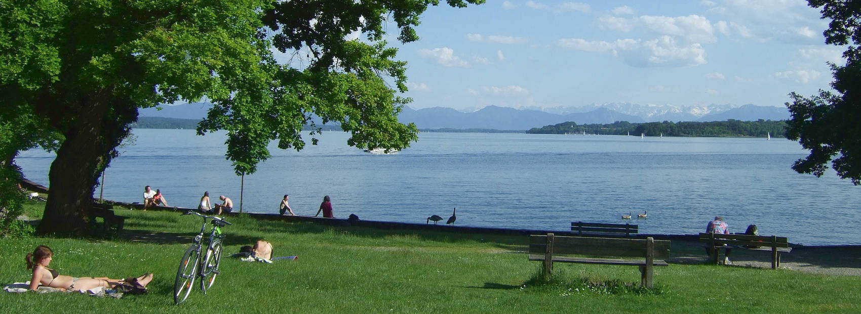 ว น น พ า ม า ร จ ก เ ม อ ง Tutzing am Starnberger See..Bayern Germany.